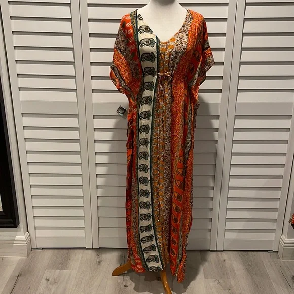 Peaches n Cream | Dresses | Peaches N Cream Nwot Boho Colorful Maxi Dress |  Poshmark